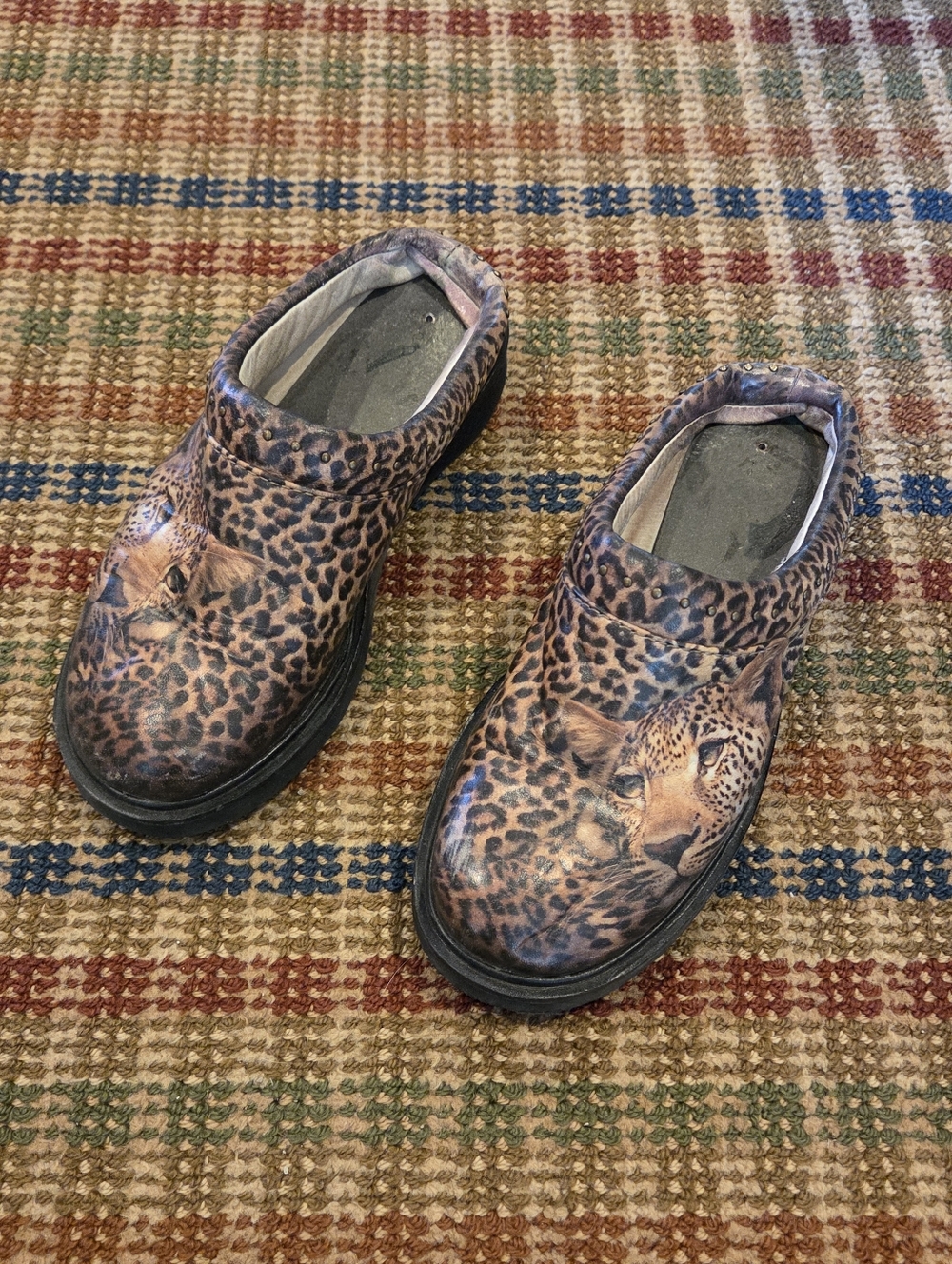Kitsch Y2K Cheetah Size 6 House Shoes Slippers Slip-On Mules